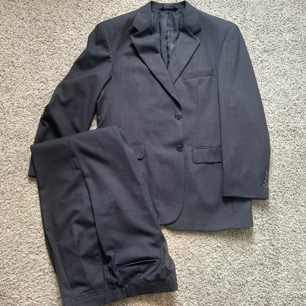 Stafford Charcoal Men's Suit